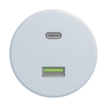 Reblig - Retro zila USB kontaktligzda A+C bez rāmja