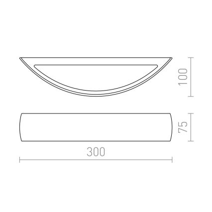 RED - Design Rendl - R10266 - Sienas gaismeklis CRESCENT R7s/80W/230V