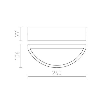 RED - Design Rendl - R10364 - Āra sienas gaismeklis LESA 1xE27/26W/230V IP54