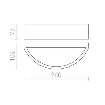 RED - Design Rendl - R10365 - Āra sienas gaismeklis LESA 1xE27/26W/230V IP54