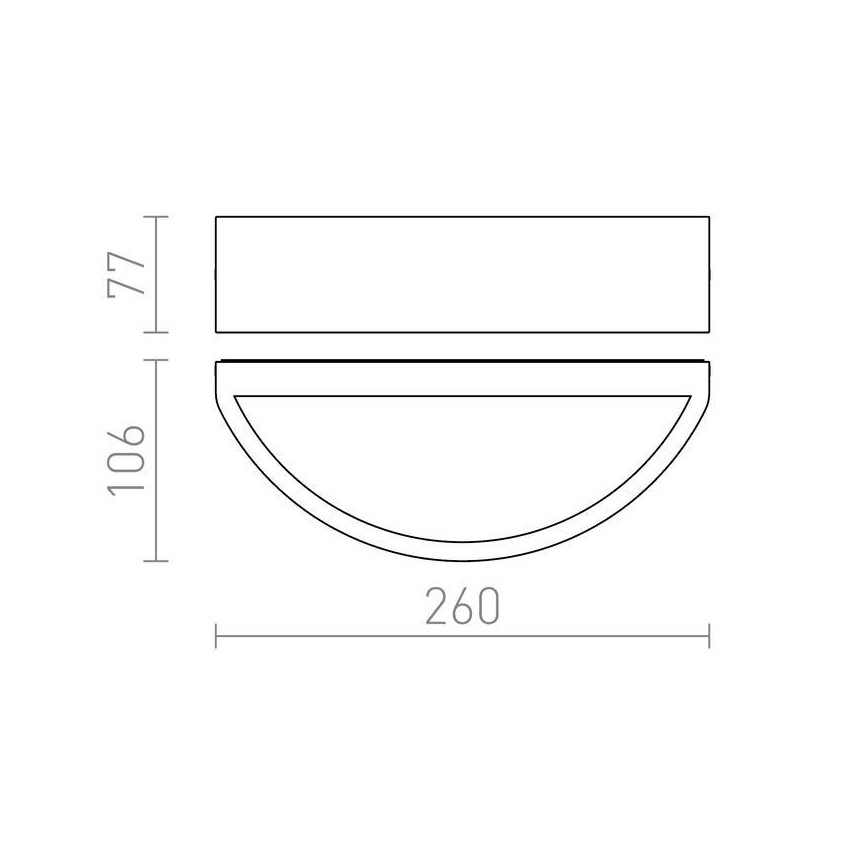 RED - Design Rendl - R10365 - Āra sienas gaismeklis LESA 1xE27/26W/230V IP54