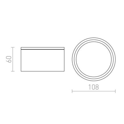 RED - Design Rendl - R10428 - Āra griestu gaismeklis MERIDO 1xGX53/11W/230V IP44 balts