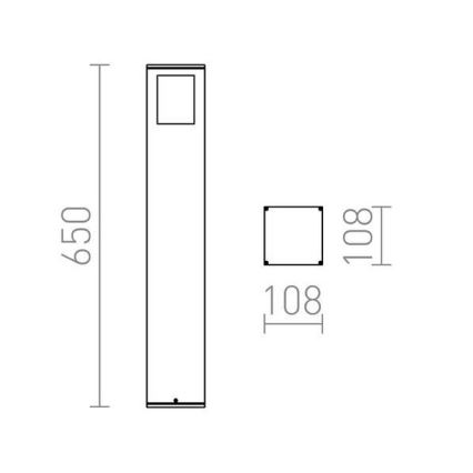 RED - Design Rendl - R10433 - Āra lampa PONDER 1xE27/18W/230V IP44 melna