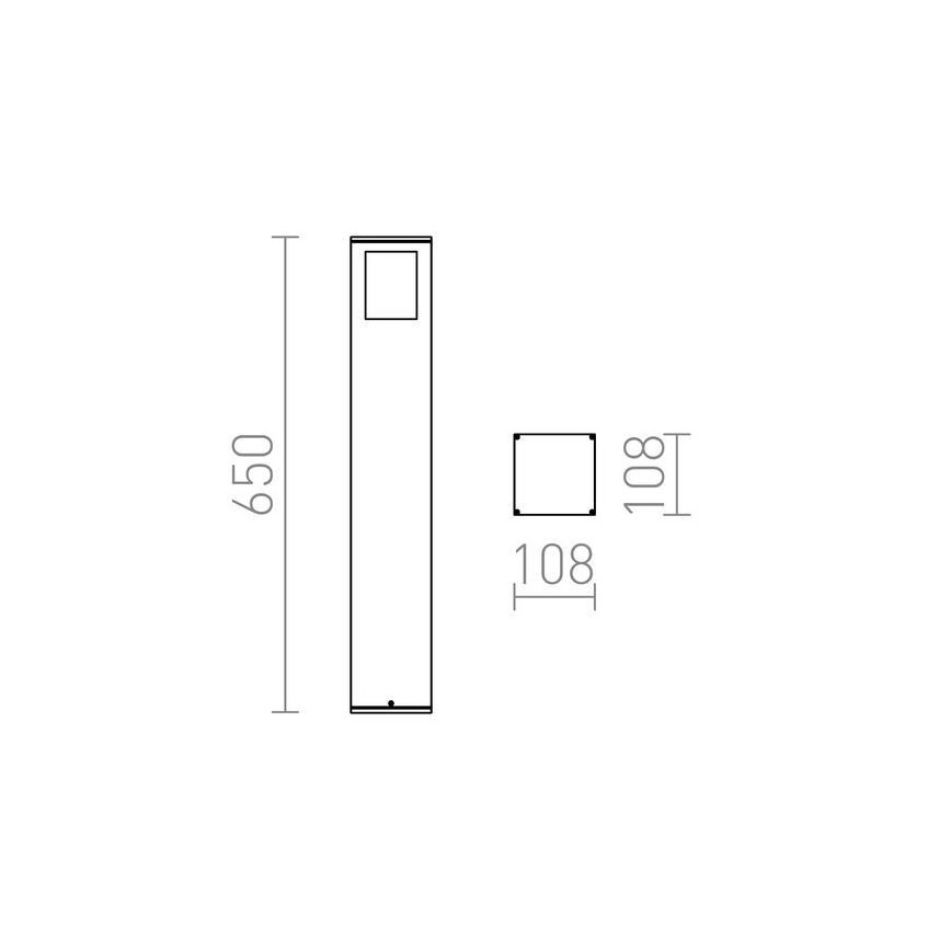 RED - Design Rendl - R10433 - Āra lampa PONDER 1xE27/18W/230V IP44 melna