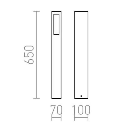 RED - Design Rendl - R10441 - Āra lampa TREEZA 1xE27/26W/230V IP54