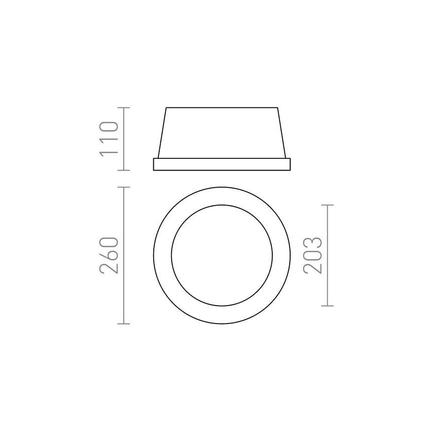 RED - Design Rendl - R10444 - Iegremdējams gaismeklis MIA 2xE27/40W/230V