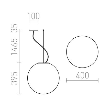 RED - Design Rendl - R10479 - Lustra ar auklu LUNEA 1xE27/70W/230V