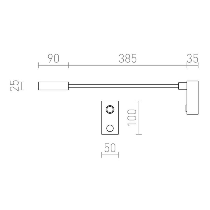 RED - Design Rendl - R10541 - LED Pielāgojama lampiņa AIM LED/3W/230V melna
