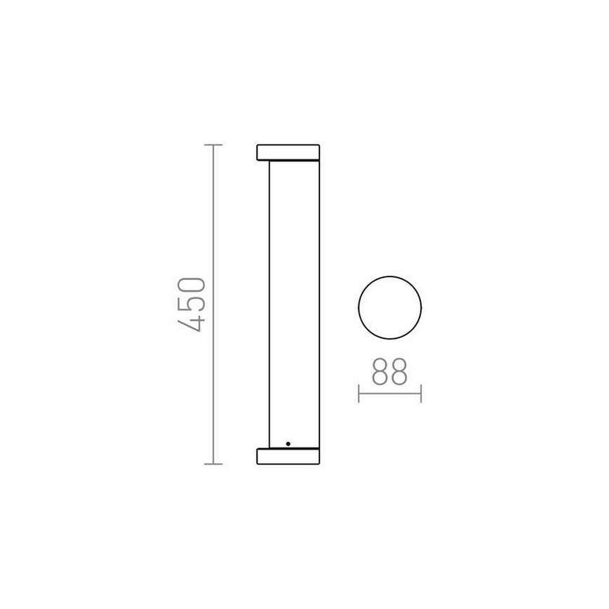 RED - Design Rendl - R11171 - LED Āra lampa SONET LED/7W/230V IP54 antracīts