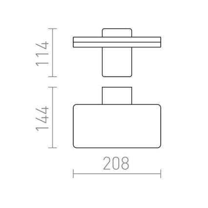 RED - Design Rendl-R11947- LED Āra sienas gaismeklis RINA LED/12W/230V IP65