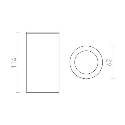 RED - Design Rendl - R12043 - Starmetis MOMA 1xGU10/35W/230V balts