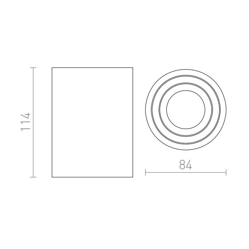RED - Design Rendl - R12044 - Starmetis MOMA 1xGU10/35W/230V balts