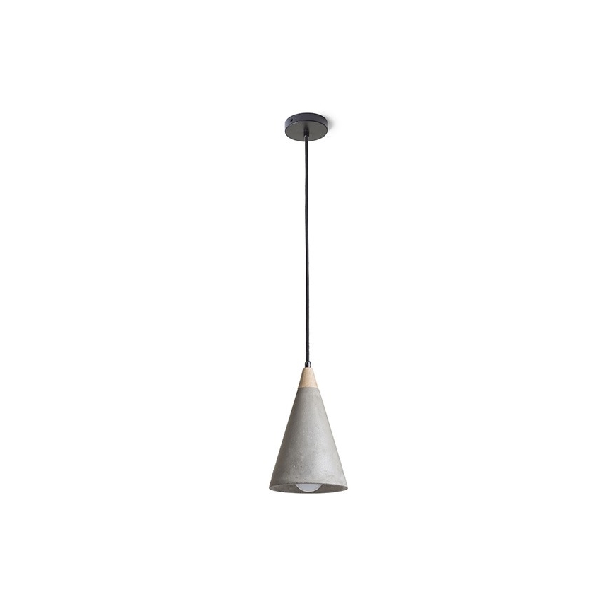 RED - Design Rendl - R12380 - Lustra ar auklu HEIDI 1xE27/28W/230V betons/koks