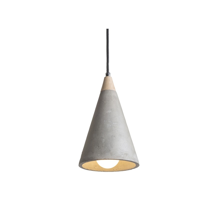 RED - Design Rendl - R12380 - Lustra ar auklu HEIDI 1xE27/28W/230V betons/koks
