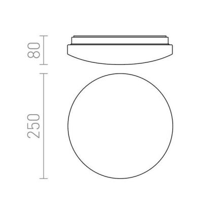 RED - Design Rendl - R12431 - LED Griestu gaismeklis SEMPRE LED/10W/230V