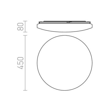 RED - Design Rendl - R12433 - LED Griestu gaismeklis SEMPRE LED/36W/230V apaļš