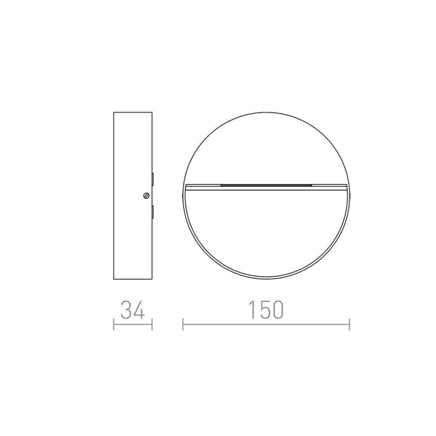 RED - Design Rendl - R12539 - LED Āra sienas gaismeklis AQILA LED/6W/230V IP54