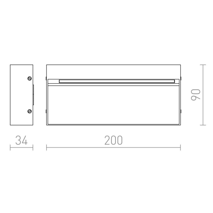 RED - Design Rendl - R12547 - LED Āra sienas gaismeklis AQILA LED/6W/230V IP54