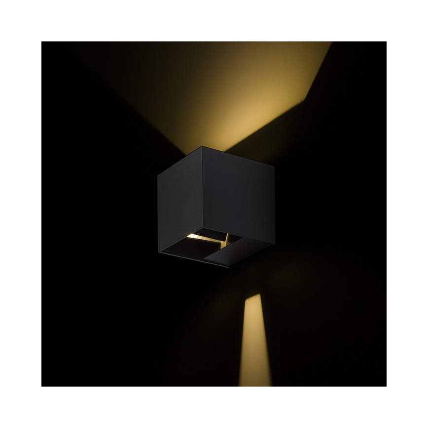 RED - Design Rendl - R12557 - LED Āra sienas gaismeklis CARRE 2xLED/3W/230V IP54