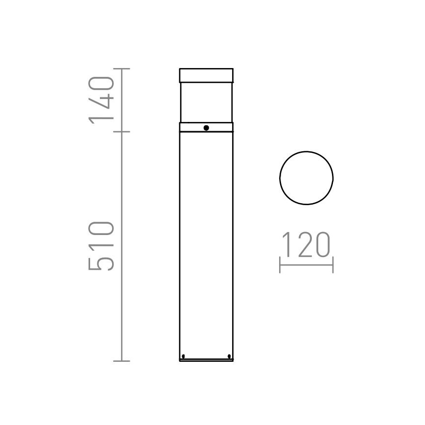 RED - Design Rendl - R12626 - LED Āra lampa ABAX LED/15W/230V IP54 antracīts