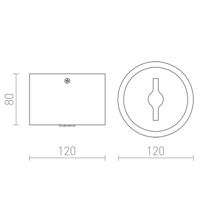 RED - Design Rendl-R12634 - LED Aptumšojams starmetis KELLY 15W/230V melns