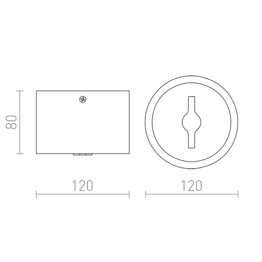 RED - Design Rendl-R12634 - LED Aptumšojams starmetis KELLY 15W/230V melns