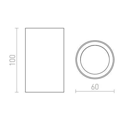 RED - Design Rendl - R12667 - Starmetis GAYA 1xGU10/35W/230V balts