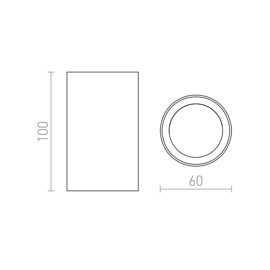 RED - Design Rendl - R12667 - Starmetis GAYA 1xGU10/35W/230V balts