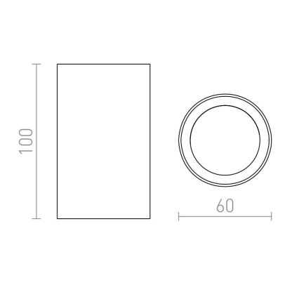 RED - Design Rendl - R12668 - Starmetis GAYA 1xGU10/35W/230V