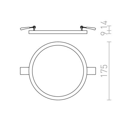 RED - Design Rendl - R12765 - LED Iegremdējams gaismeklis HUE LED/18W/230V