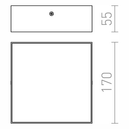 RED - Design Rendl - R12849 - LED Griestu gaismeklis LARISA LED/15W/230V melns