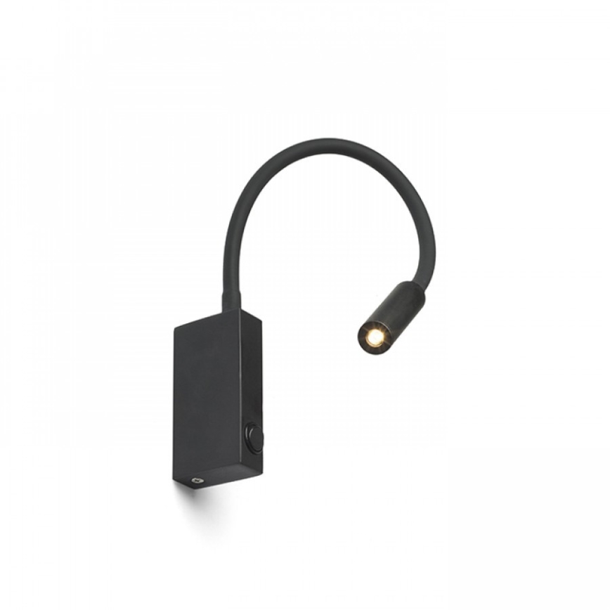 RED - Design Rendl - R12945 - LED Pielāgojama lampiņa EKE LED/3W/230V melna