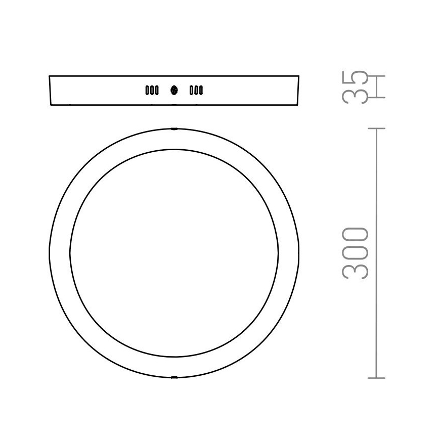 RED - Design Rendl - R12973 - LED Griestu gaismeklis SOCORRO LED/24W/230V