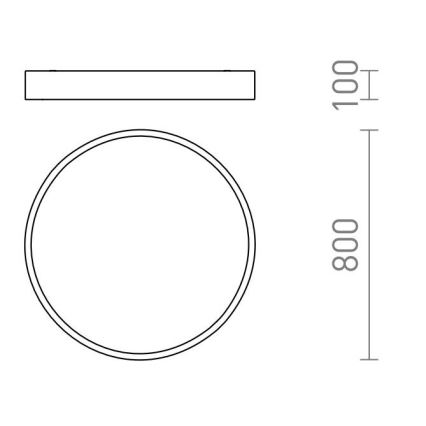 RED - Design Rendl - R13334 - LED Griestu gaismeklis MEZZO LED/100W/230V balts