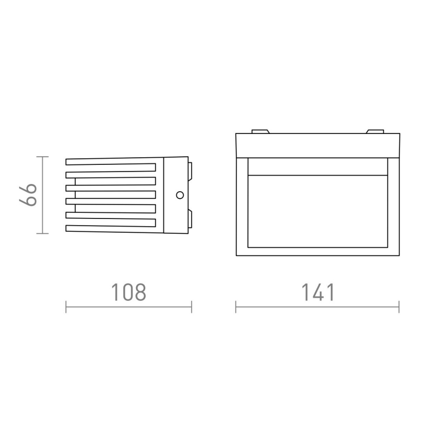 RED - Design Rendl - R13564 - LED Āra sienas gaismeklis CLAIRE LED/6W/230V IP54