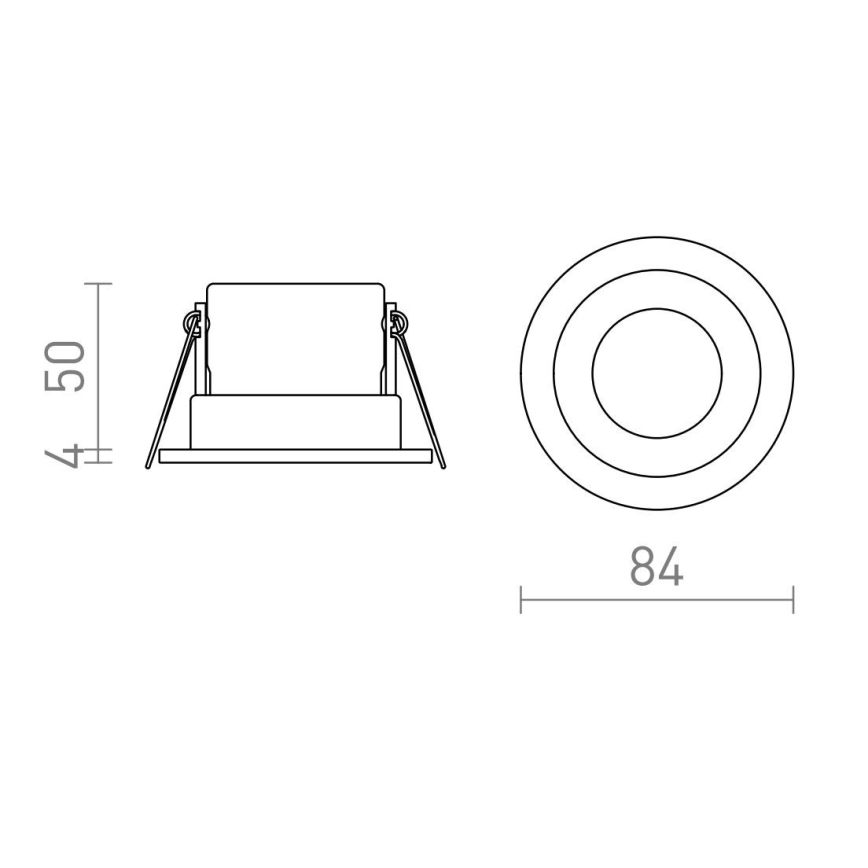 RED - Design Rendl - R13602 -  LED Vannas istabas iegremdējams gaismeklis BELLA LED/11W/230V IP65