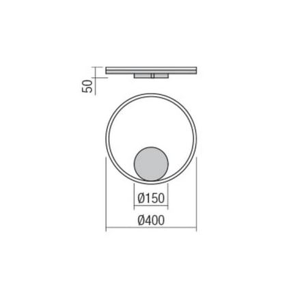 Redo 01-1699 - LED sienas gaismeklis ORBIT LED/28W/230V