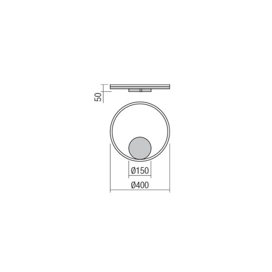 Redo 01-1699 - LED sienas gaismeklis ORBIT LED/28W/230V