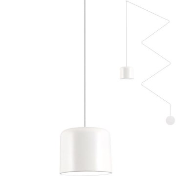 Redo 01-1821 - Lustra ar auklu DODO 1xE27/15W/230V zirneklis balta