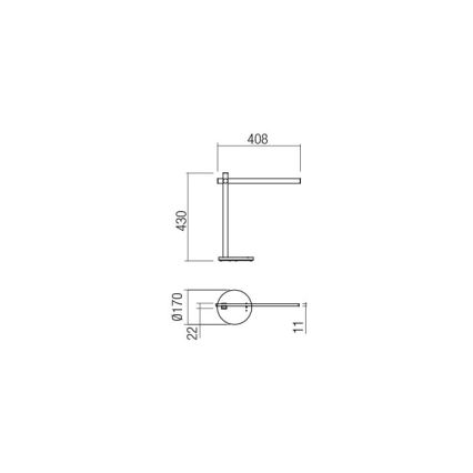 Redo 01-2212 - LED Aptumšojama skārienvadāma galda lampa OMEO LED/5,5W/230V 3000/4500/6500K balta