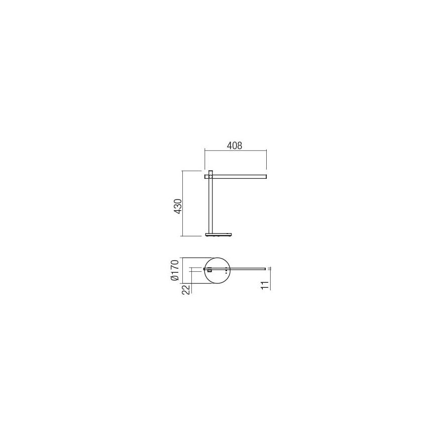 Redo 01-2212 - LED Aptumšojama skārienvadāma galda lampa OMEO LED/5,5W/230V 3000/4500/6500K balta