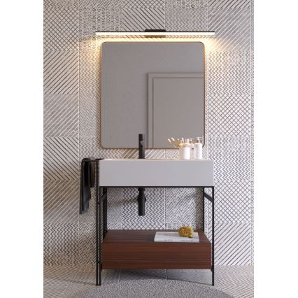 Redo 01-2504 - LED Vannas istabas spoguļa apgaismojums BARRIO LED/17,25W/230V 60 cm CRI 90 IP44 melna