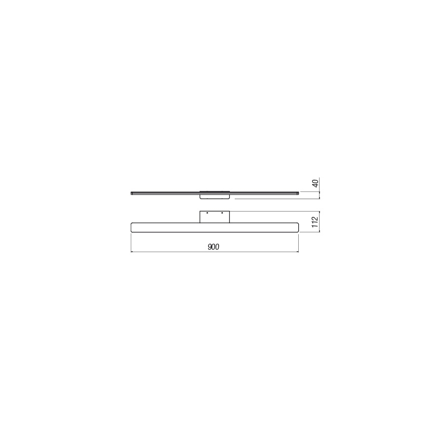 Redo 01-2507 - LED Vannas istabas spoguļa apgaismojums BARRIO LED/27,39W/230V 90 cm CRI 90 IP44 balta