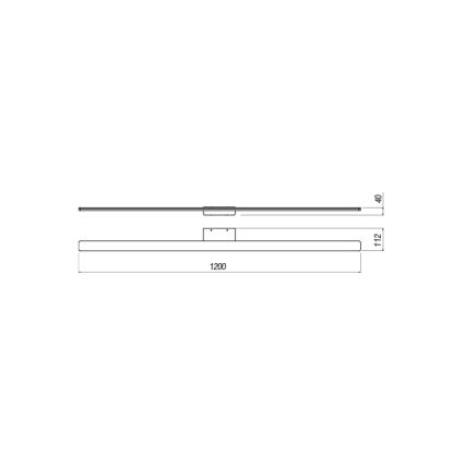 Redo 01-2511 - LED Vannas istabas spoguļa apgaismojums BARRIO LED/34,32W/230V 120 cm CRI 90 IP44 balta
