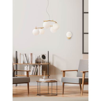 Redo 01-2713 - Sienas lampa VOLLEY 1xE14/28W/230V zelta