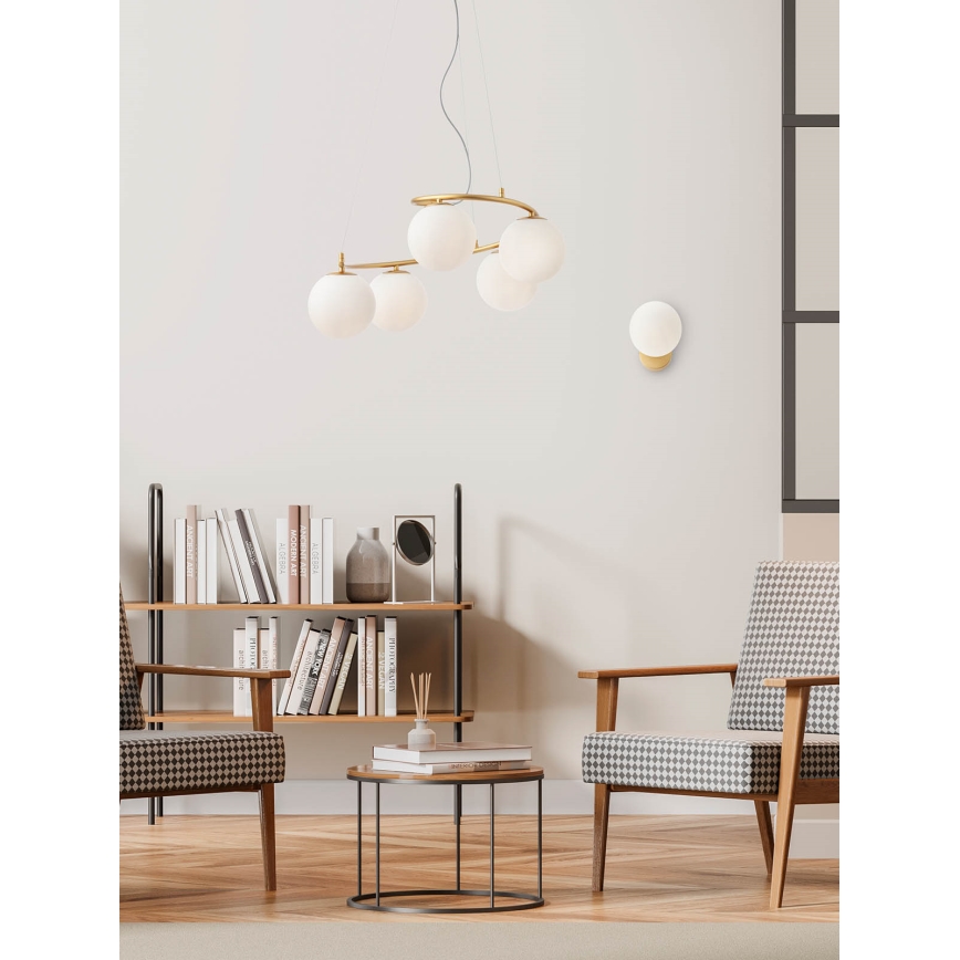 Redo 01-2713 - Sienas lampa VOLLEY 1xE14/28W/230V zelta