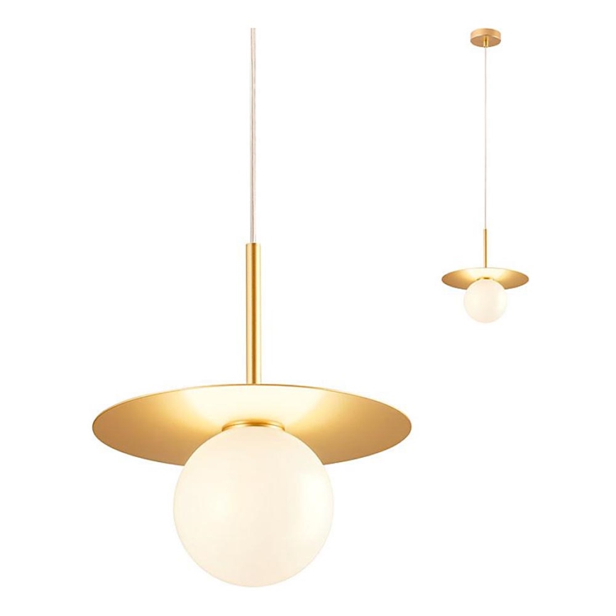 Redo 01-2727 - Lustra ar auklu PLATO 1xG9/10W/230V d. 20 cm zelta