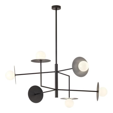 Redo 01-2734 - Lustra ar stieni PLATO 6xG9/10W/230V melna