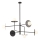 Redo 01-2734 - Lustra ar stieni PLATO 6xG9/10W/230V melna
