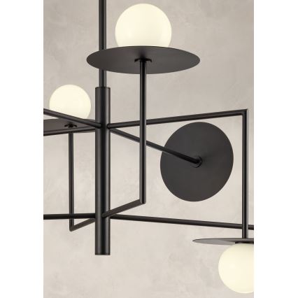 Redo 01-2734 - Lustra ar stieni PLATO 6xG9/10W/230V melna
